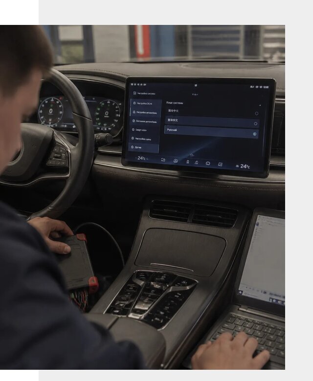 Русификация автомобиля BYD HAN для эксплуатации в Новокубанске